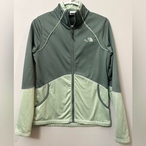 The North Face Women’s Full Zip Olive and Sage Jacket Liner Size M